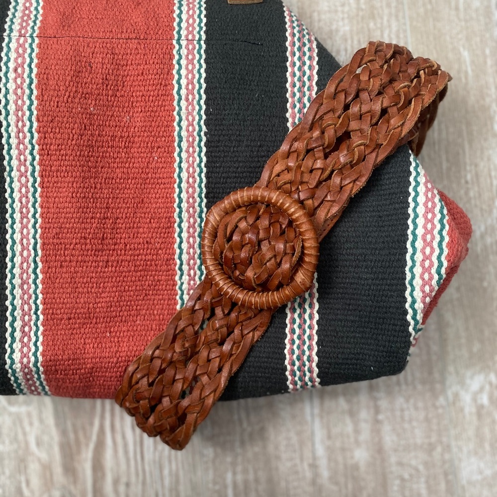 •Ruehl• Braided Leather Belt